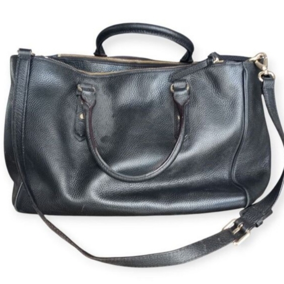 Kate Spade Leighann Mulberry Street Womens PEBBLE Leather Satchel Bag EUC. - Picture 3 of 11